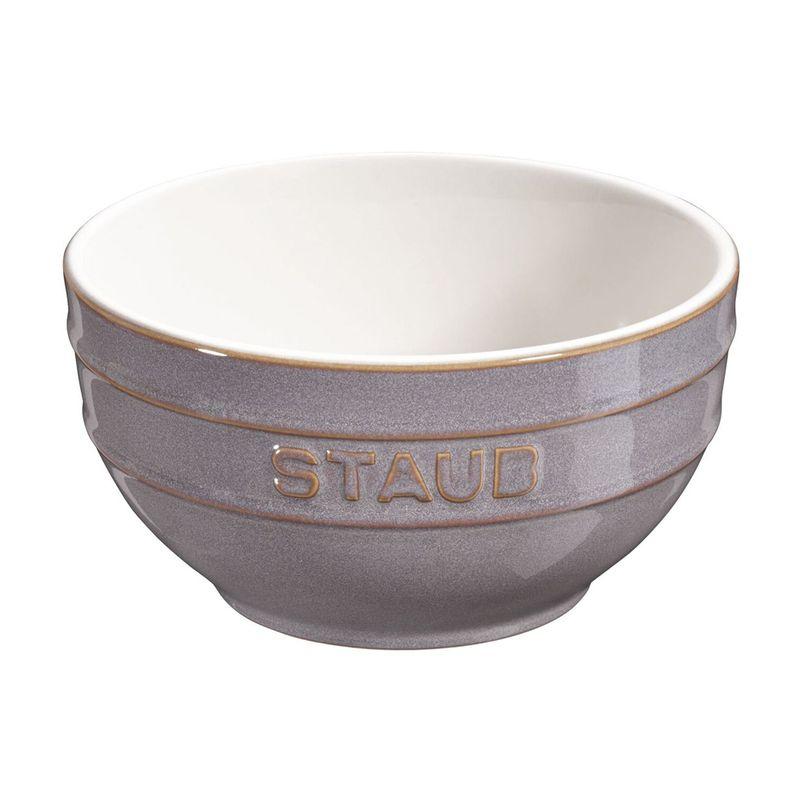 Керамическая круглая миска Staub 12 см (Античный серый)