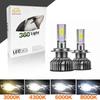 2Pcs LED Car Headlight 20000LM H4 Bulb H1 H3 H7 H8 H9 H11 H16 9005 HB3 9006 HB4 55W Fog Light Error Free Lamp