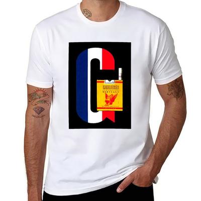 Футболка Gauloises футболки для мужчины графическая винтажная футболка для мужчины Футболка