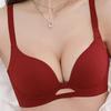 Красный бесшовный бюстгальтер для маленькой груди Push Up без косточек Повседневное нижнее белье