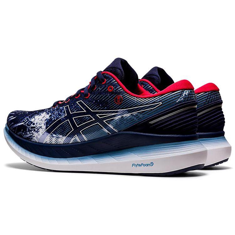 Asics Glideride 2 Comfortable Low-Top Running Shoes Men Running Shoes Navy White 1011B319-400