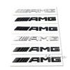 TGM3   3D Металлическая эмблема AMG Наклейка-значок на задний багажник автомобиля Для Mercedes Benz W204 W205 W203 W211 W212 W213 W201 W210 W124 W126 W140