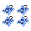 Car Auto Window Adjuster 11.5mm Sliding Pivot Clip for BMW 51321938884 Blue 4pcs