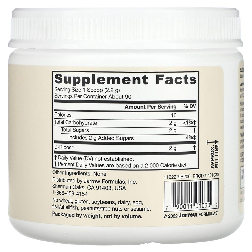 Vegan D-Ribose, 200G(7.05Oz)