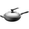 maxcook Изысканный чугунный вок с крышкой, 34 см