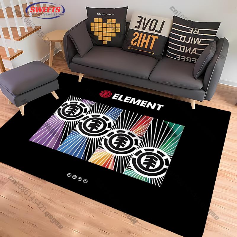 3D-ковёр с логотипом E Element Skateb0ards Boardsport, современный, для спальни, гостиной, дивана, декоративный, нескользящий, подарок.