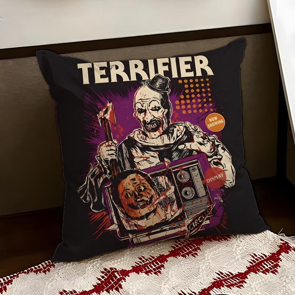 Movie TTerrifierR Cushion Cover Reversible Soft Durable Pillow Cover Home Car MultiScene Use for Daily Comfort