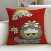 Friendly ZZOFRIENDSS Cushion Cover Breathable and skinfriendly linen pillowcase square removable and washable cushion