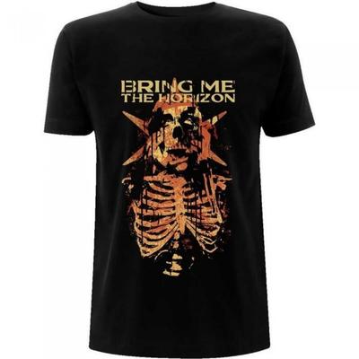Унисекс Взрослая Футболка Bring Me The Horizon с Черепом Muss