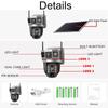 12MP 6K Solar 4G IP Camera CCTV Surveillance 10X Digital Zoom Outdoor Waterproof Monitor Pir Motion Detect Night Vision V380 Cam