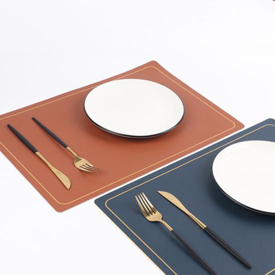 Коврик Двусторонний цветной прямоугольный стол Маслостойкий коврик Водонепроницаемая теплоизоляционная чаша