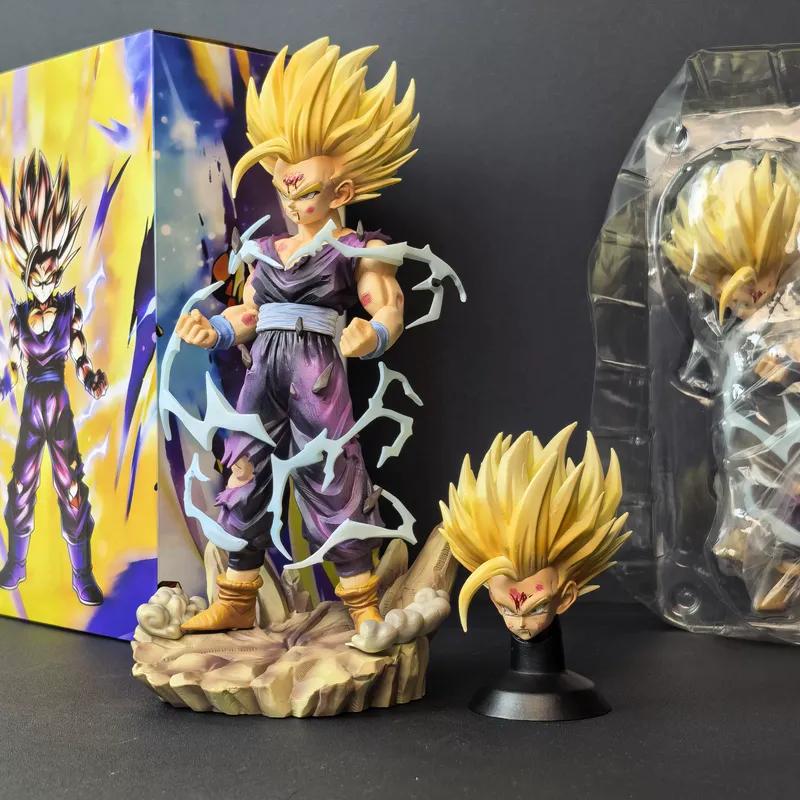 Фигурка Действия Сон Гоку Супер Сайян 2 Гохан из Dragon Ball Z Коллекционная ПВХ Статуэтка Настольное Украшение Коллекция Аниме Подарок на День Рождения