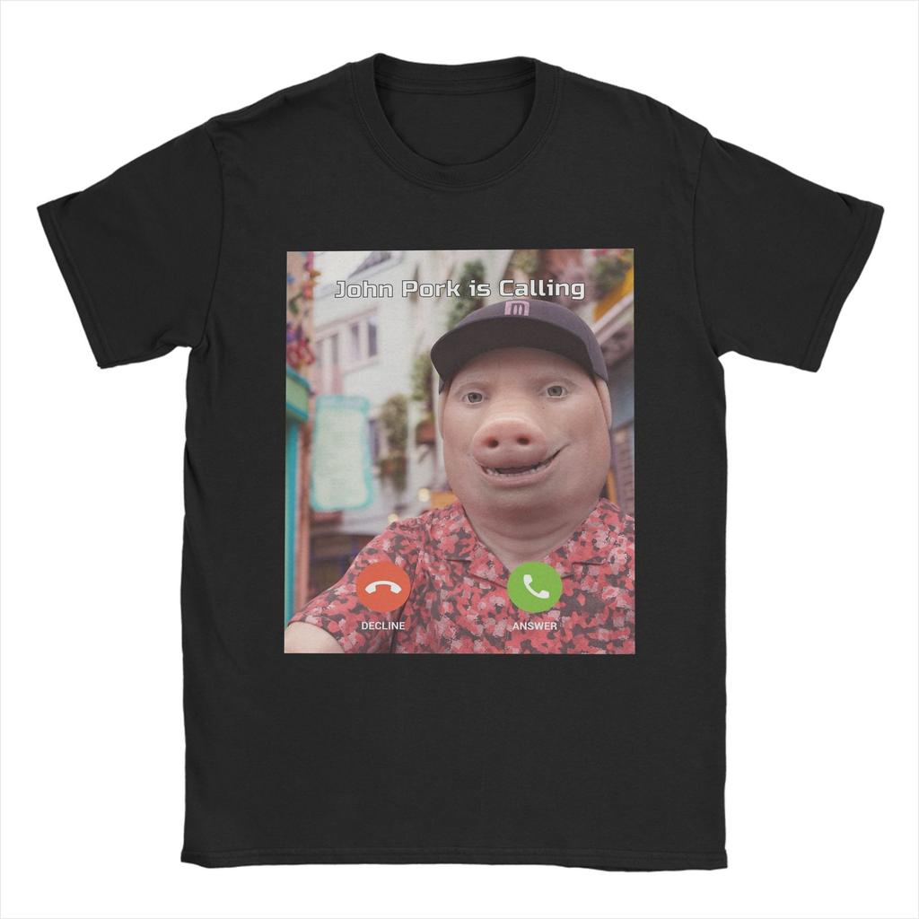 John Pork Is Calling Tshirt Unisex Unisex Amazing Pure Cotton Tees O Neck Short Sleeve T Shirt Summer Tops