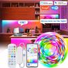Tuya Умная WIFI RGBIC Светодиодная Лента Адресуемая WS2811 IC Гибкая RGB Неоновая Светодиодная Лента USB Управление через Приложение для Alexa Google
