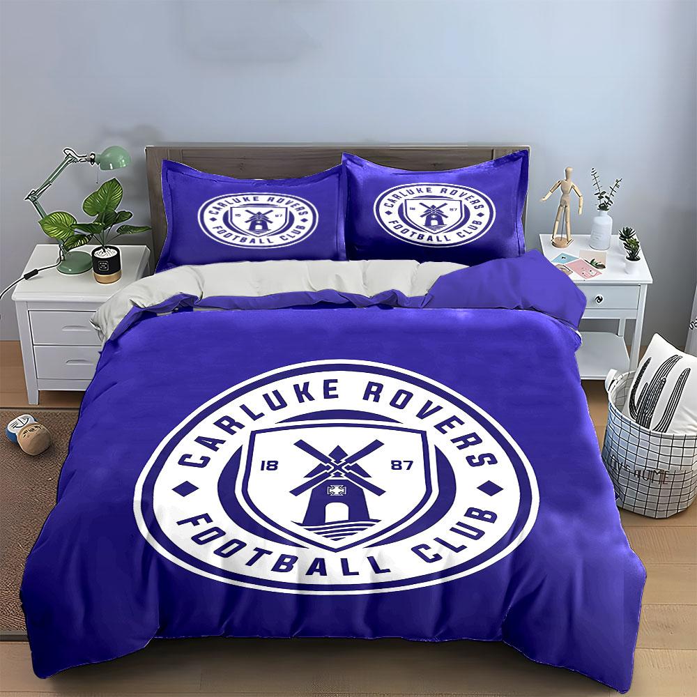 "Blue Carluke Rovers Bedding Set" Bedding Duvet Cover Set Duvet Cover Pillowcases (1 * Duvet Cover 2 * Pillowcases, without duvet insert)