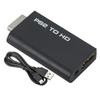Конвертер-адаптер HDMI-совместимый для PS2, аудио/видео, с 3,5-мм кабелем, поддерживает режимы отображения ПК, PS2 480i, 480p, 576i