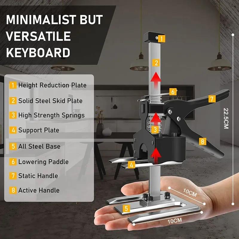 New Hand Lifting Tool Labor-Saving Arm Jack Door Panel Drywall Lifting Cabinet Board Lifter Tile Height Adjuster Elevator Tool