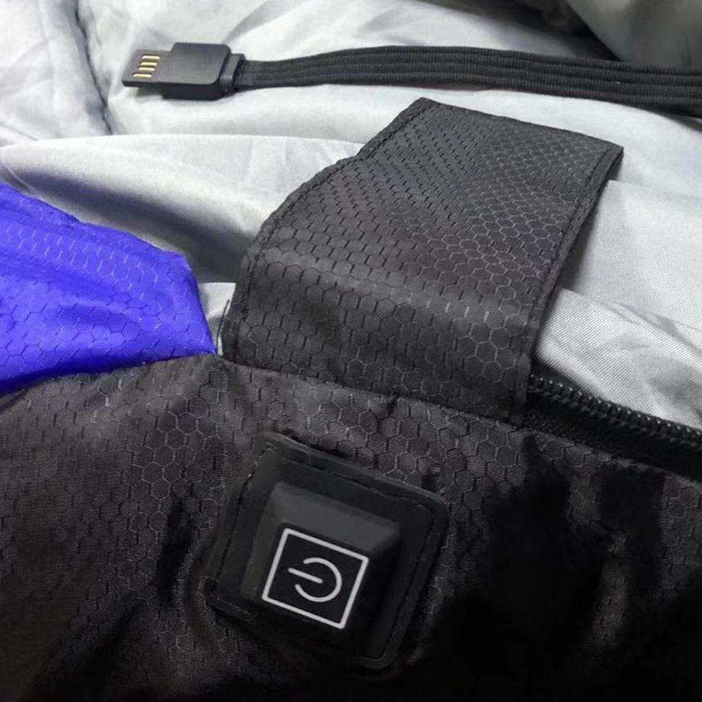 Компактный утепленный спальный мешок USB Зимний Водонепроницаемый Теплый Мягкий для Походов