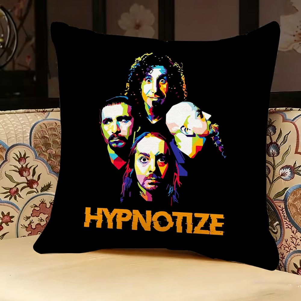 S-System Of A Down Band Pillow Case Pillowcase, Double-Sided Printed, Sofa Cushion, Bedroom Headboard Pillow