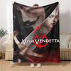V Vendetta Revolution Flannel Blanket Super Soft Warm Cozy Blanket For Sofa Bed Office Travel Allseason Home Decor Gift