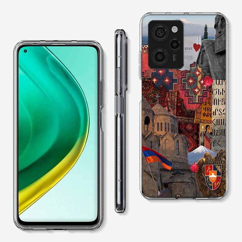 Флаг Армении Паспорт АРТ Чехол для телефона Для Xiaomi Poco M8 M7 M6 M4 M3 X7 X6 X4 Pro F7 Ultra M5S Mi 14 14T 15 15T 12T 10T Pro
