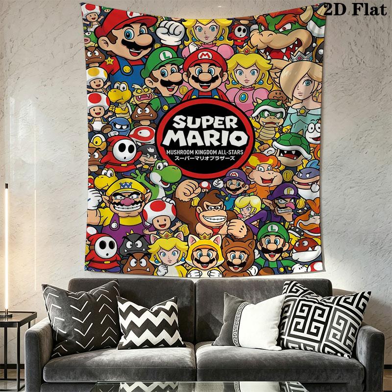Race Mario Kart Wall Hanging Printed Fabric Blanket Decorative Tapestries for Bedroom Living Room Home Decor