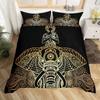 Elephant Duvet Cover Set Boho Vintage Luxury Bedding Colorful Exotic Quilt Covers Tribal Ethnic Home Room Decor Comforter Cover