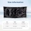 Black Rose Elegance Theme Quick Dry Beach Towel Custom Name Text Print Large Sand Resistant Towel Beach Vacation