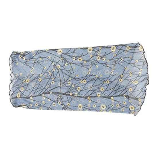 Yousheng Women Floral Chiffon Ring Scarf Neck Guard False Collar Elastic Bib Wraps Travel Scarf Versatile Accessory