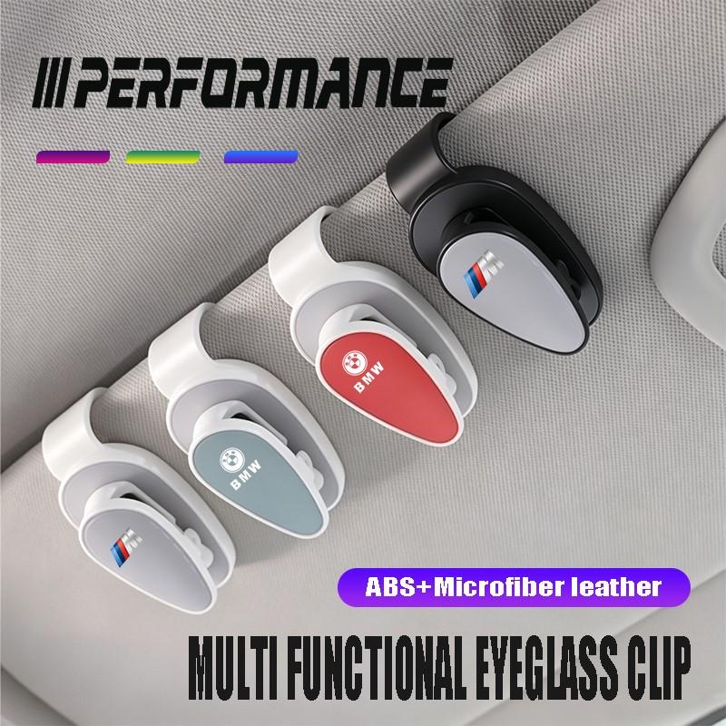 Multi functional Car Sun Visor Sunglasses Card Ticket Holder Glasses Clip Valve Cap For BMW X1 X2 X3 X5 X4 X6 X7 iX3 F20 F10 F07