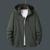 Spring and Autumn Men's Outdoor Jacket New Removable Hat Tooling Casual Tactical Jacket