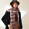 New Plaid Scarf Women's Winter Mid-length Fringed Shawl Fashion Street Imitation Cashmere Warm Scarf