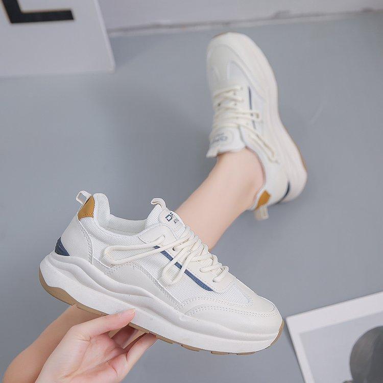 Forrest Gump Daddy Shoes Women's New Spring New Breathable Mesh Sporty Style Little White Shoes Ins Tide