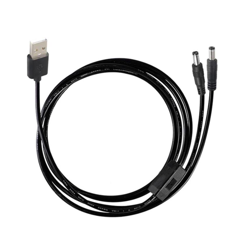 22awg 3A USB 2.0 штекер на 2-ходовой разъем постоянного тока, штекер, штекер, разъем кабеля 5,5x2,5 мм, адаптер шнура питания, разъем для полоски