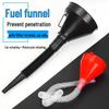 Большая пластиковая воронка для топлива, моторного масла, бытового использования и вина, подходит для автомобилей и мотоциклов