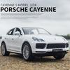 1:24 Porsche Cayenne Turbo S Литая металлическая модель автомобиля Металлические игрушечные транспортные средства Модель автомобиля Симуляция Звук Свет Коллекция Детский подарок