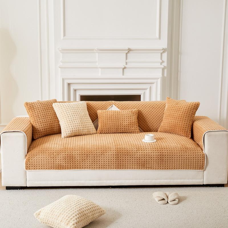 Sofa Cushion Autumn And Winter New Seat Cushion Simple And Modern High-End Plush Non-Slip Sofa Cover Cover Cloth Towel