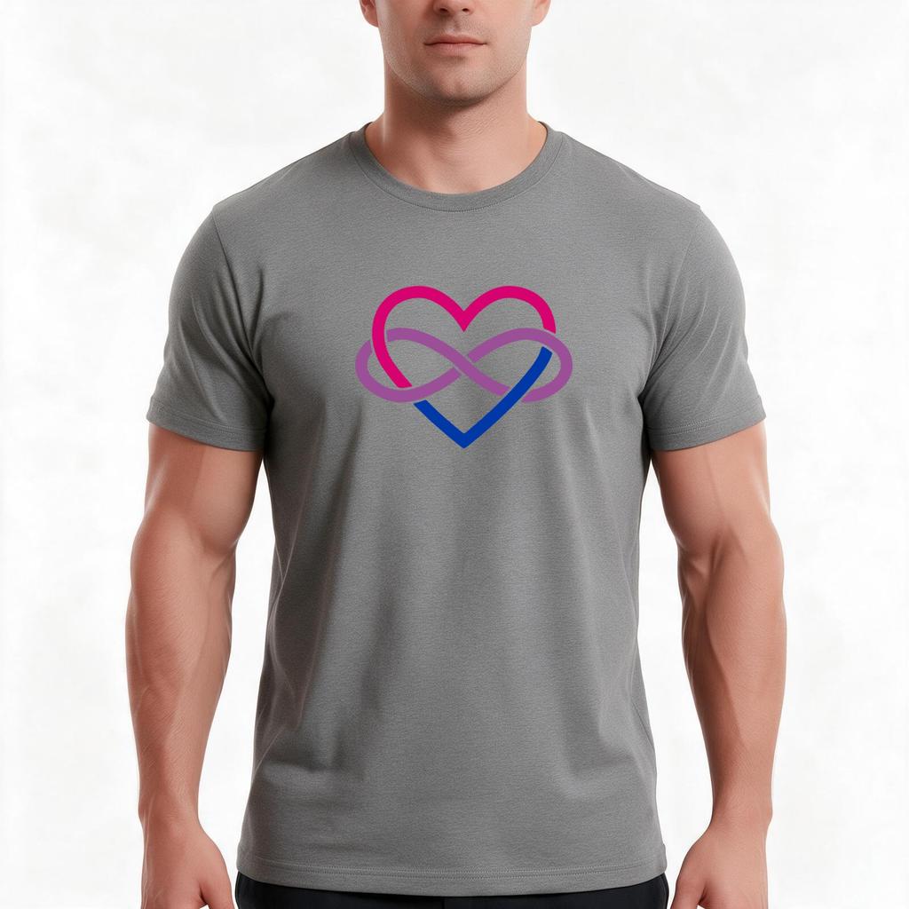 Bisexual Polyamorous Tshirt Summer Casual Cotton Tee Oversized Streetwear Tops Vintage Graphic Print Loose Fit Short Sleeve