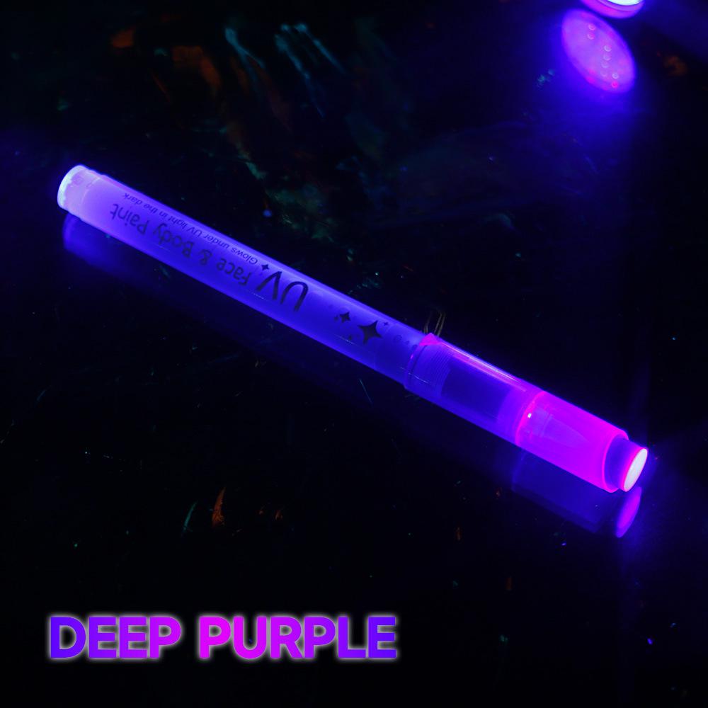Luminous Liquid-Ink Fluorescent Body Art Pen - Washable Skin Graffiti Marker for Concerts and Parties.