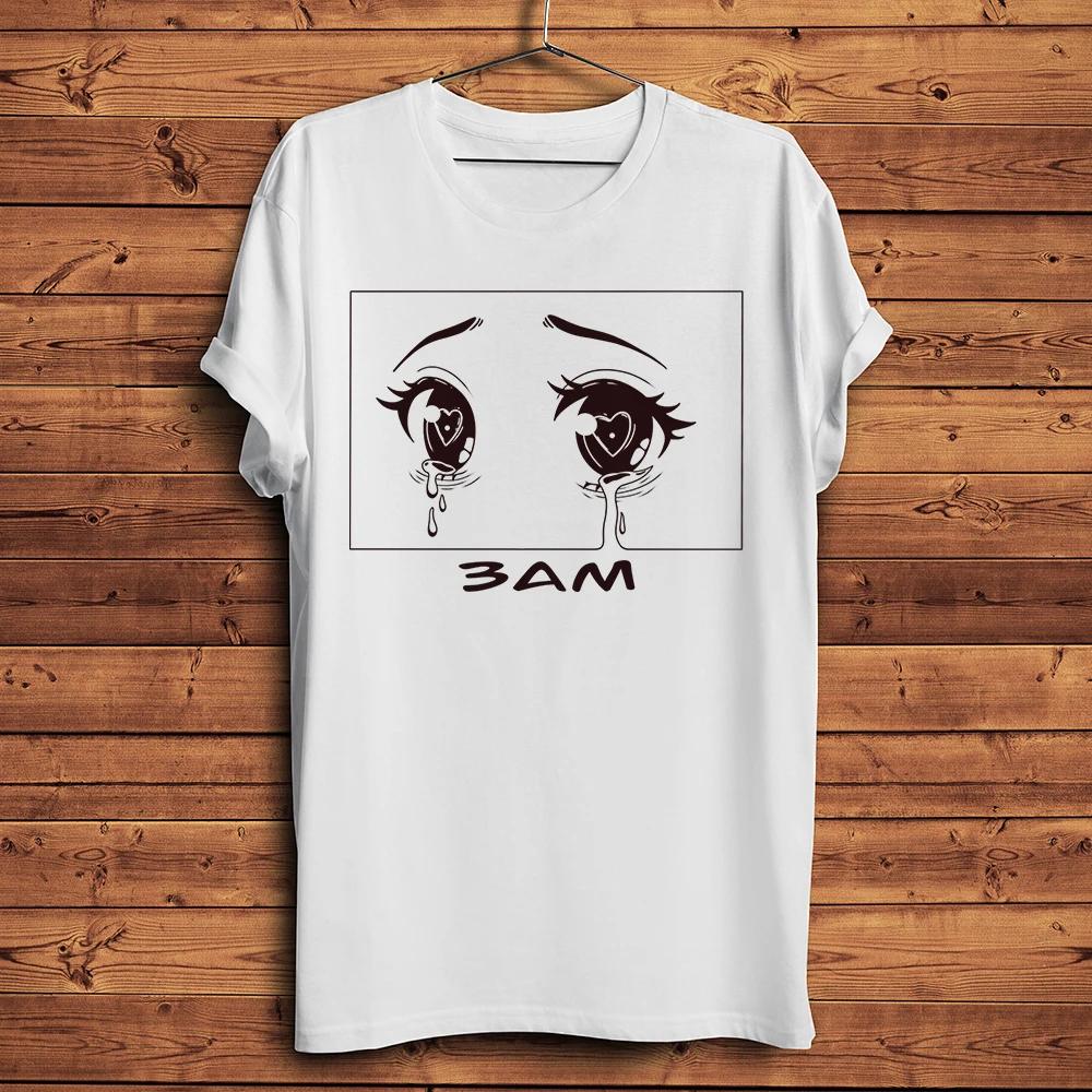 Sad Crying Girl Tears Eyes Funny Anime TShirtUnisex Short Sleeve Casual TeeUnisex Streetwear T ShirtBreathable Print