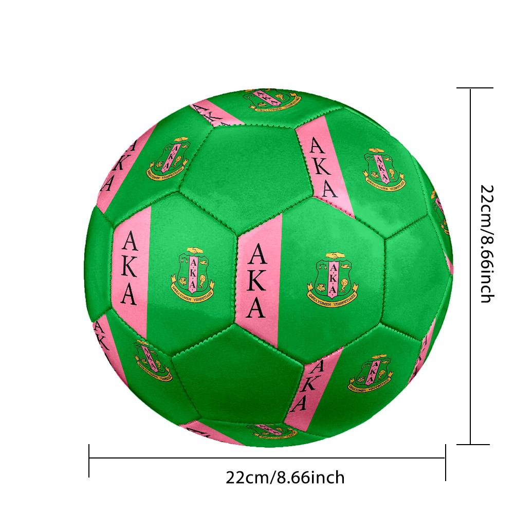 AKA Indoor Soccer Ball Colorful All Ages Size 5 Machine Stitched PVC Competition Ready Durable High-Bounce