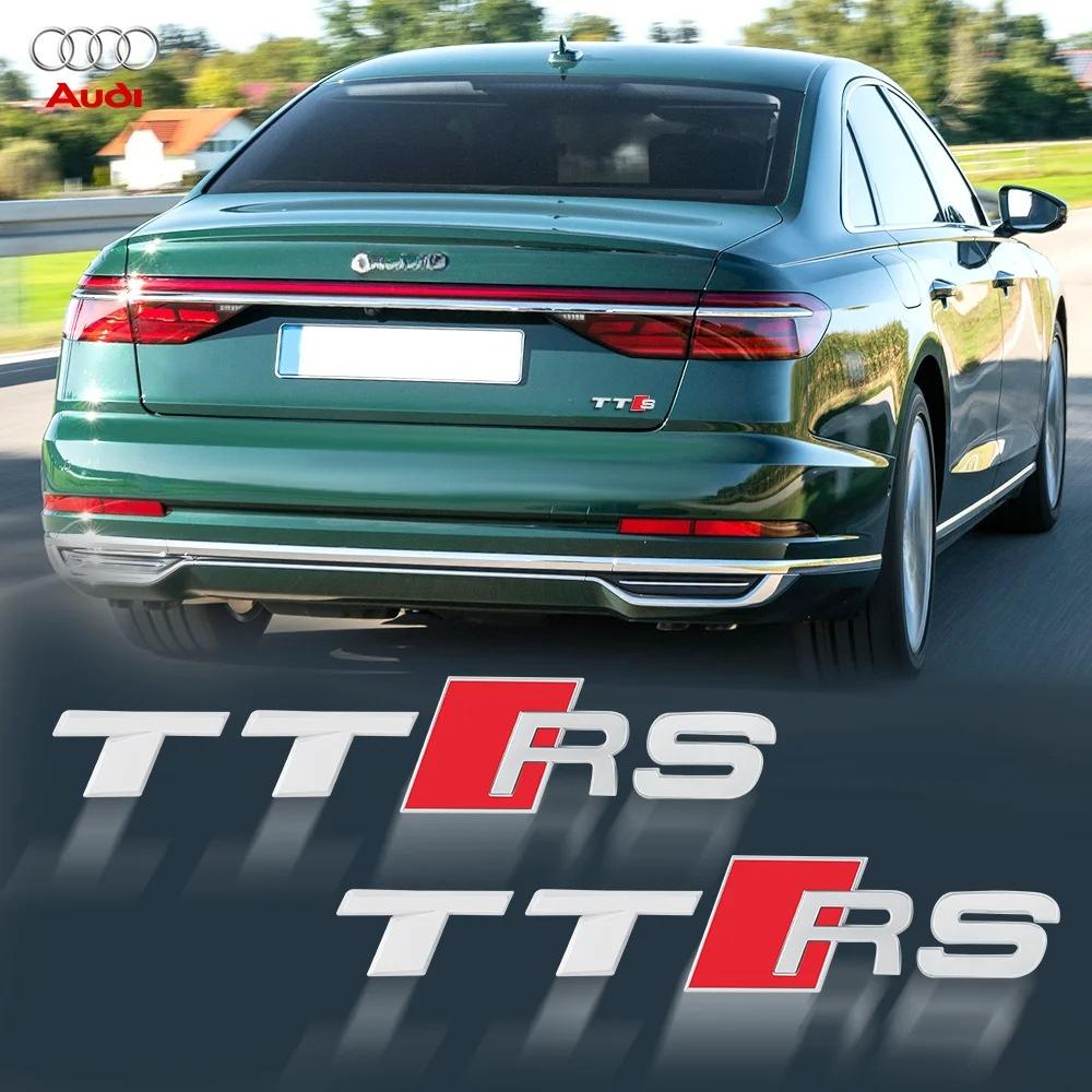 3D ABS Эмблема TTS TTRS Наклейка на кузов автомобиля, заднюю часть багажника, украшение, аксессуар для S TT RS Sline A3 A4 A5 A6 B9 B8 8P 8V B6 C7 Q5