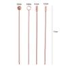 5Pcs Stainless Steel Cocktail Sticks Fruit Sticks Reusable Drink Picks Toothpicks for Drinks