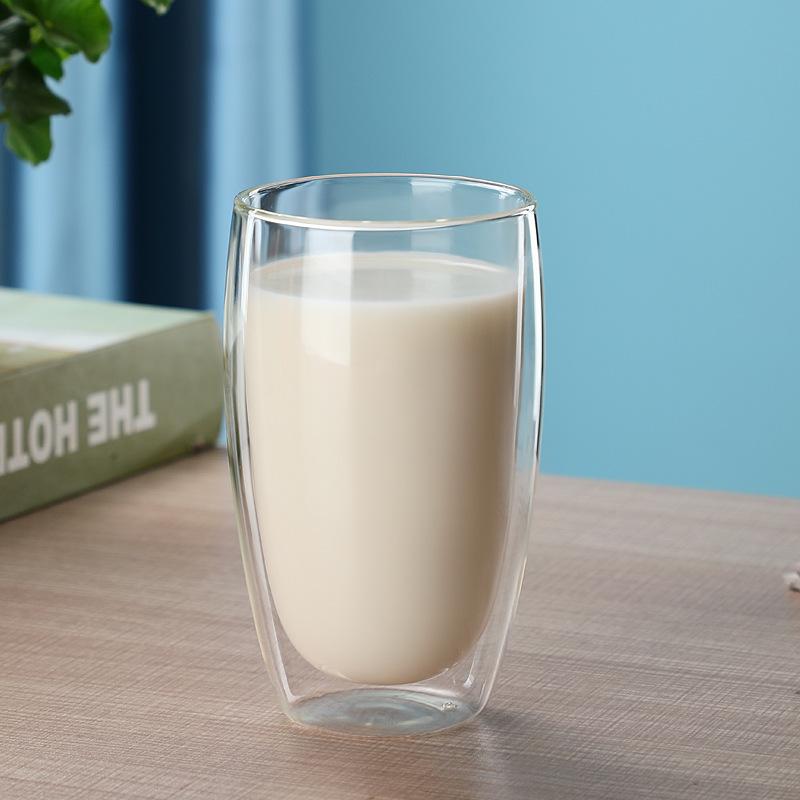 80-650ml Double Wall Glass Mug Resistant Tea Beer Mug Coffee Milk Lemon Juice Cup Drinkware Lover Coffee Cups Gift Creativity