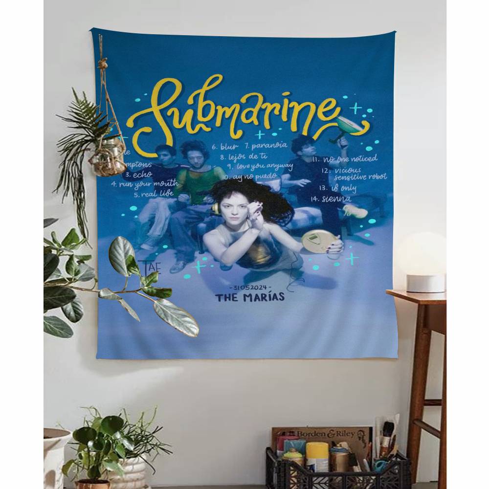 THE MMARIAS SUBMARINE band Printed Large Wall Tapestry Indian Buddha Wall Decoration Witchcraft Bohemian Hippie Wall Art Decor