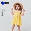 Девочковое хлопковое клетчатое платье-жилет Minibala