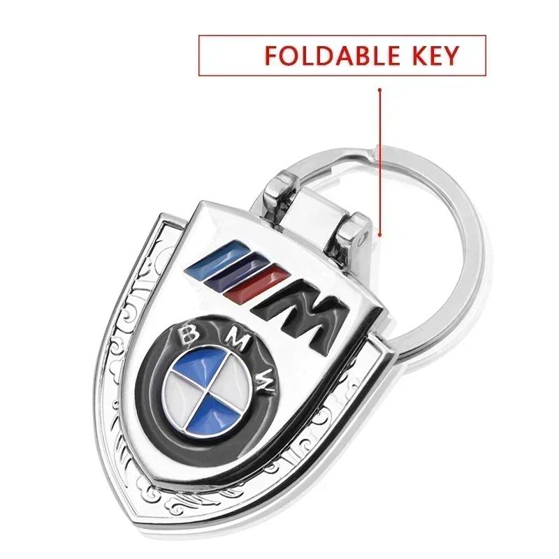 E60 E93 2025 Hot Car For BMW 1 pcs Car keychain Creative double-sided epoxy metal key ring For BMW M E39 E36 E60 E90 E3A4 E46 F3