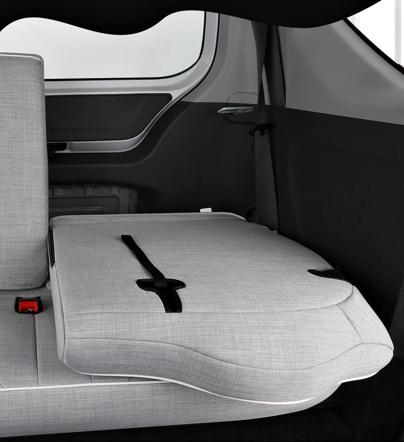 Cartoon Linen Seat Cover for Wuling Hongguang MiniEV Macaron – Full Wrap Interior Cushion