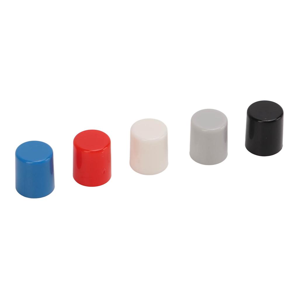250PCS Push Button Caps ABS Plastic 6 Pin Power Self Locking Switch Caps Multiple Colors