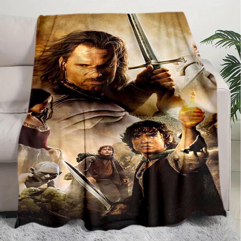 1PC The Lord of the Rings blanket, all-season lightweight home office outdoor nap multifunctional blanket, Christmas gifts